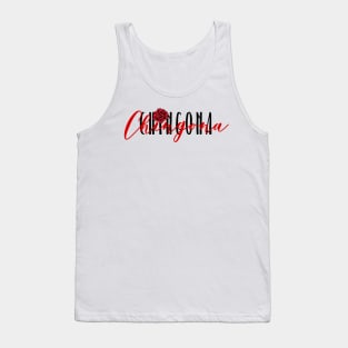 Chingona Red Rose Latina Strong Woman Mexican Saying Tank Top